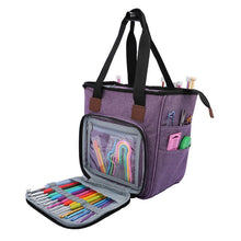 Load image into Gallery viewer, Knitting Needles Sewing Set DIY Storage Bag Crochet Hooks Thread Yarn Storage Bag DIY Organizer Holder Wool Crochet Hooks
