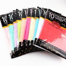 Load image into Gallery viewer, 10Sheets/bag Tissue Paper Flower 50*66cm Gift Packaging Home Decoration Festive Party Wedding DIY Gift Packing Supplies
